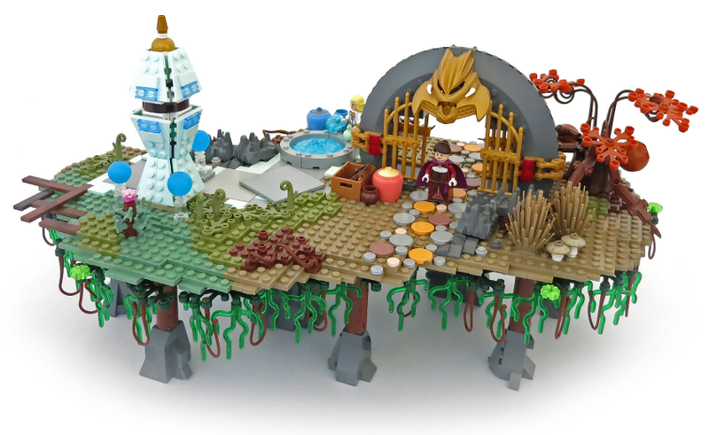 Illustration for article titled 49 square feet of beautiful Lego Bastionesque building